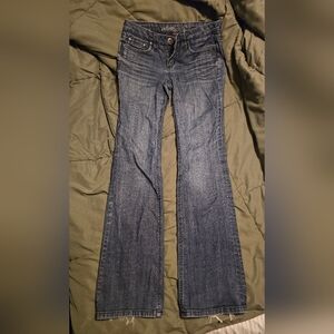 Refuge Dark Blue Flare Jeans